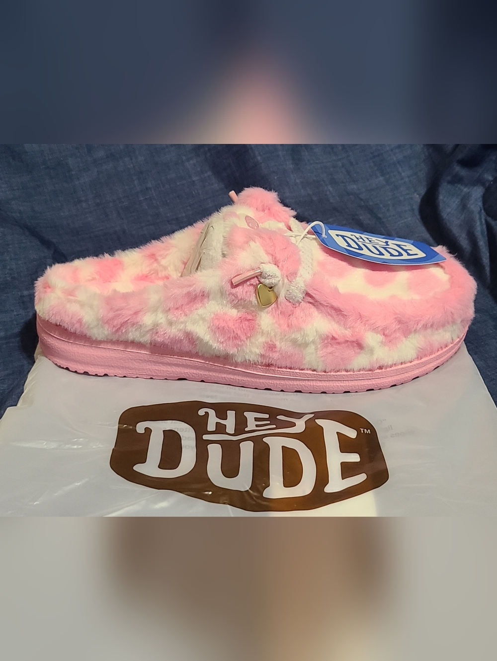 Hey Dude Wendy Heart Slippers, New In Original Packaging!  Womens 10 - Picture 8 of 10